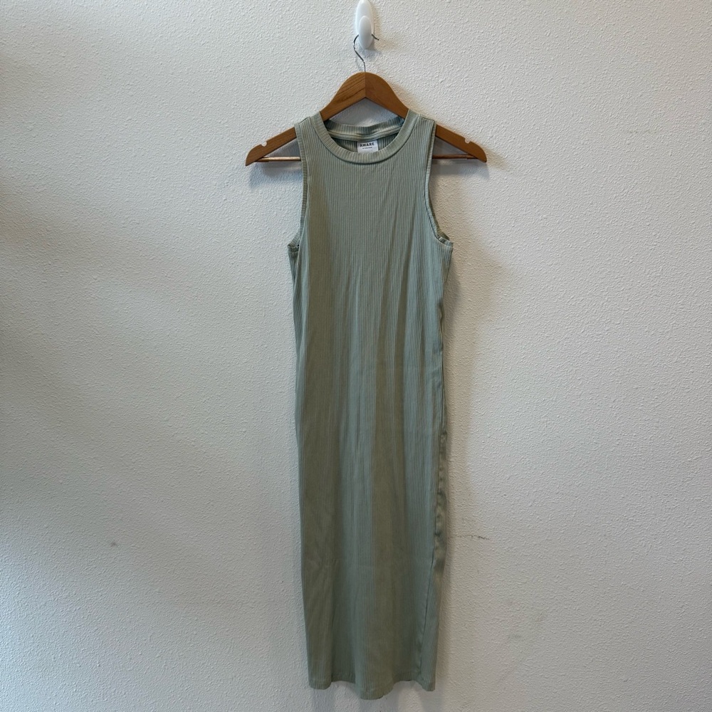 Vero Moda Sage Green Sleeveless Midi Dress